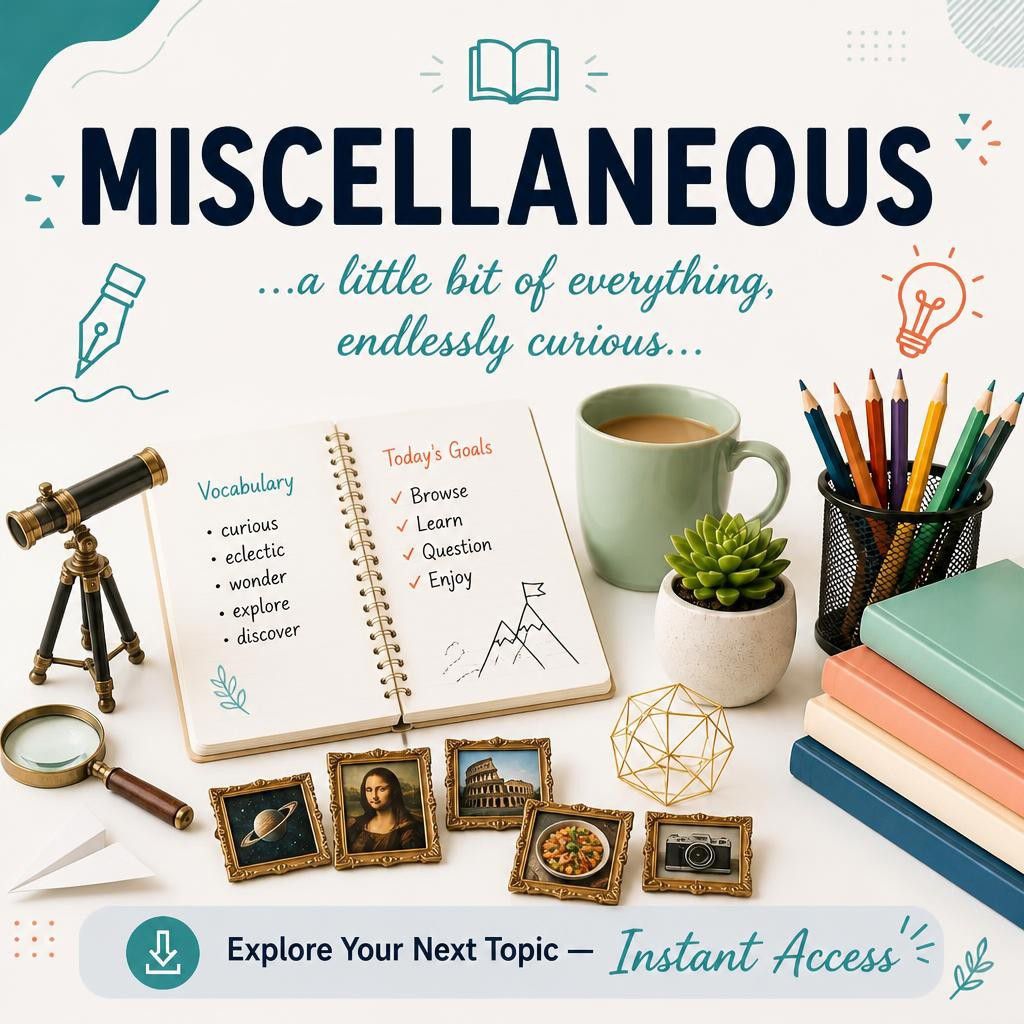 Miscellaneous lessons — A little bit of everything, endlessly curious